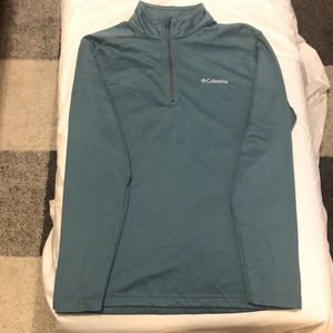 Columbia Sportswear Teal 1/4 Zip Long Sleeve Small